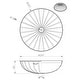 preview thumbnail 10 of 9, Frosted Glass Ceiling Light Cover 12 Inch Diameter - 12 Inches x 3.5 Inches