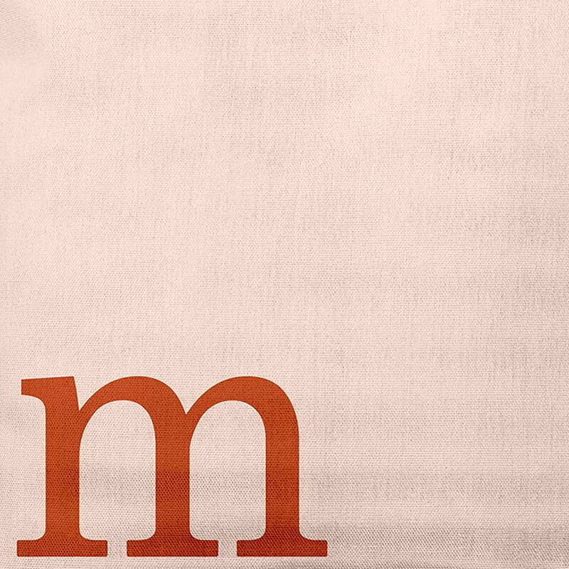 Modern Monogram Indoor/Outdoor Throw Pillow-M