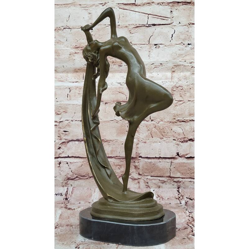 Female Dancer In Motion Bronze Sculpture - Ballet Contemporary Dance Art