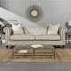 preview thumbnail 67 of 73, Copper Grove Apollo Tufted Chesterfield Sofa Dove Gray - Faux Leather