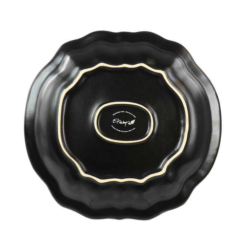 6 Piece Stoneware Dinner Plate Set - 10.3 Inch