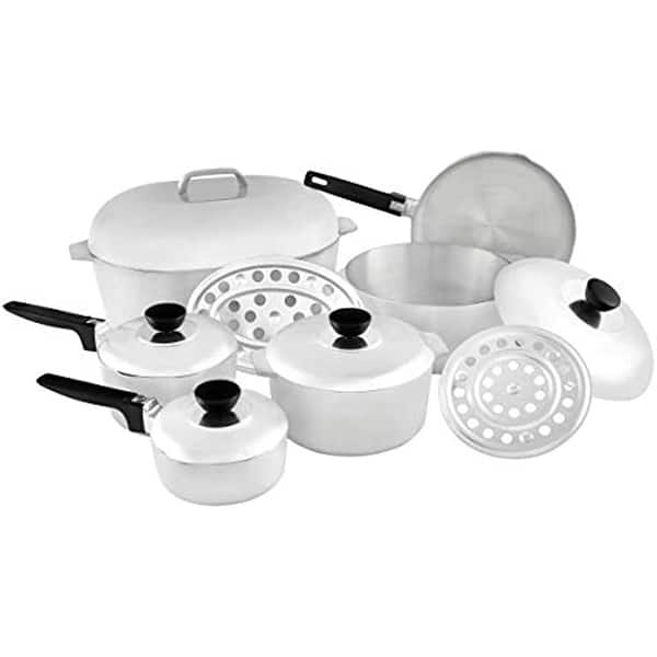 NutriChef 13 - Piece Non-Stick Aluminum Cookware Set & Reviews