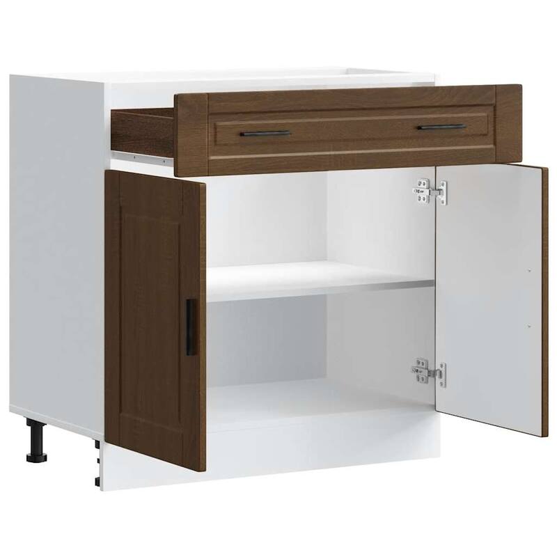 vidaXL Kitchen Base Cabinet Brown oak Engineered wood Kitchen Base Cabinet - 18.1 x 31.5 x 32.1