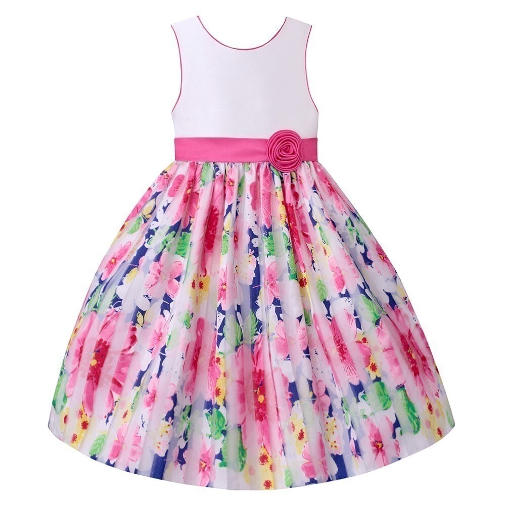 pink and blue easter dress