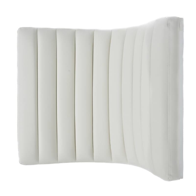 Parisian White Leather Sofa Chair by Christopher Knight Home