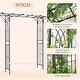 preview thumbnail 4 of 8, Outsunny 82” Decorative Metal Garden Trellis Arch with Durable Steel Tubing & Elegant Scrollwork, Perfect for Weddings