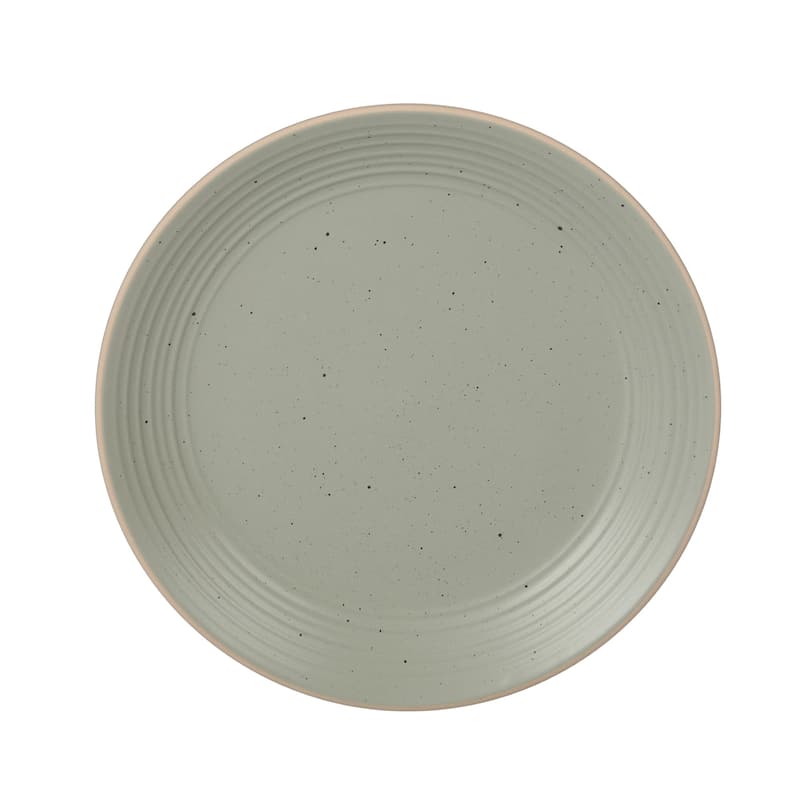 Gibson Home Dinah 16 Piece Double Bowl Stoneware Embossed Speckled Dinnerware Set