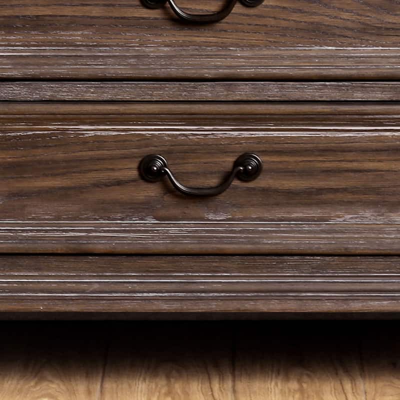The Gray Barn Cornerways Rustic Brown 6-drawer Dining Server