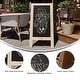 preview thumbnail 56 of 158, Wood A-Frame Magnetic Chalkboard Set-Markers, Stencils, and Magnets
