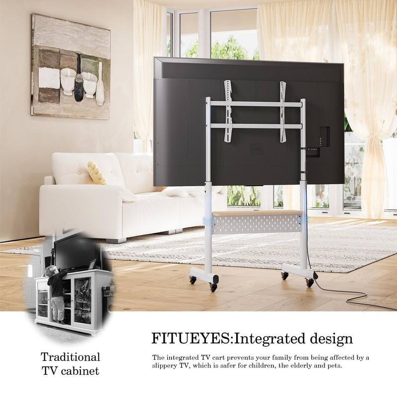 Rolling TV Stand