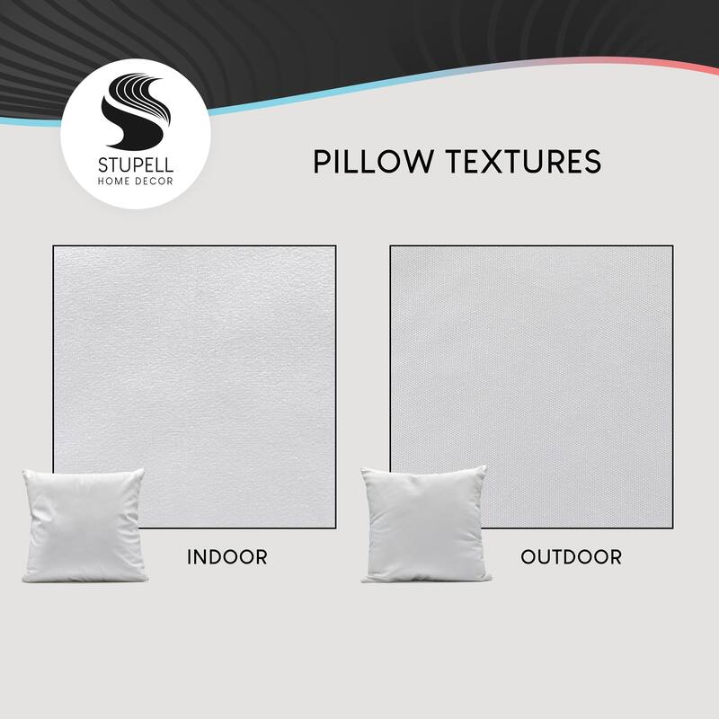 Stupell Blue & Beige Boho Pattern Printed Outdoor Throw Pillow Design by Ellie Roberts (Set of 2)