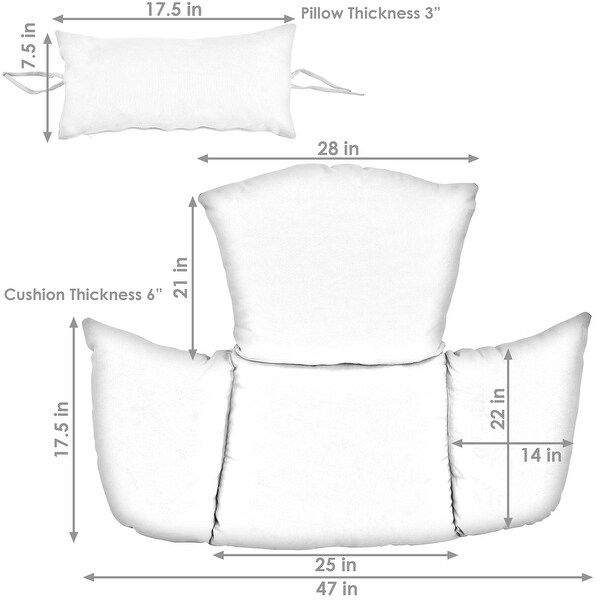 Sunnydaze replacement cushion sales