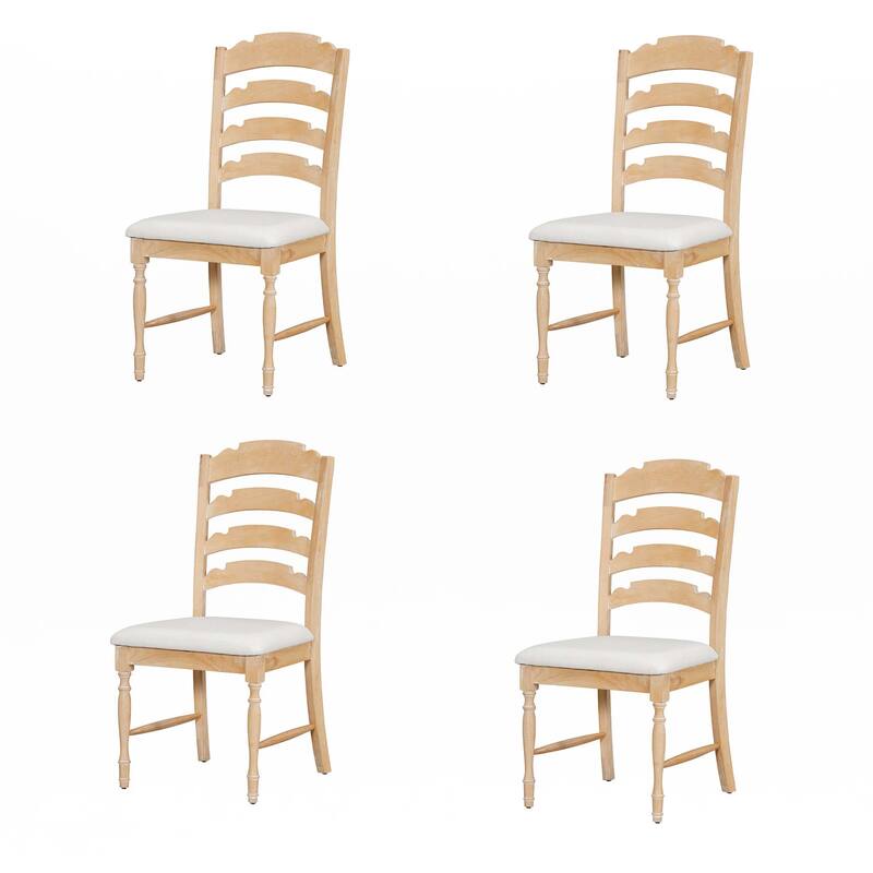 Vintage Traditional 4-Piece Upholstered Dining Chairs