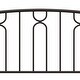 preview thumbnail 14 of 22, Hillsdale Furniture Riverbrooke Metal Arch Scallop Headboard with Frame, Bronze