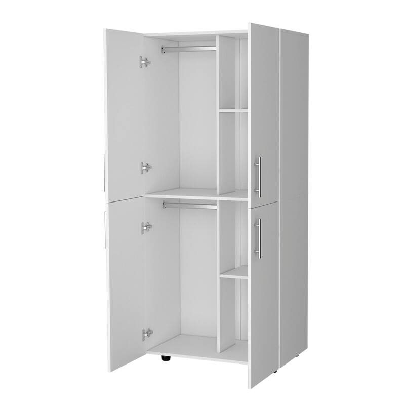 Hazel Armoire in melamine with 2 doors - N/A
