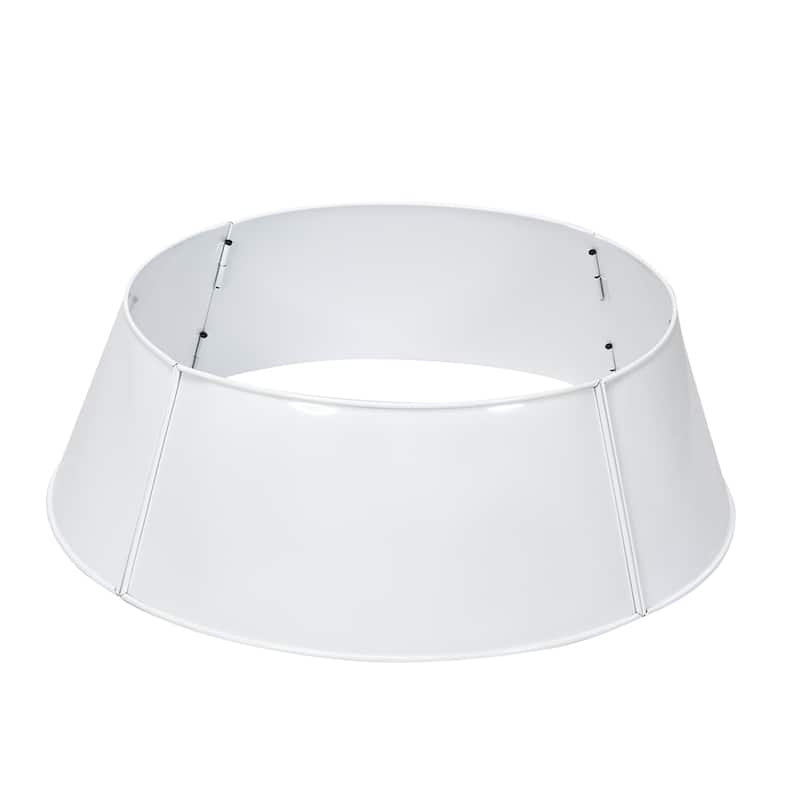 Galvanized Metal Christmas Tree Collar 30 Inch Diameter Base