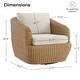 preview thumbnail 49 of 78, Patio Wicker Furniture Set Outdoor Rattan Bistro Set