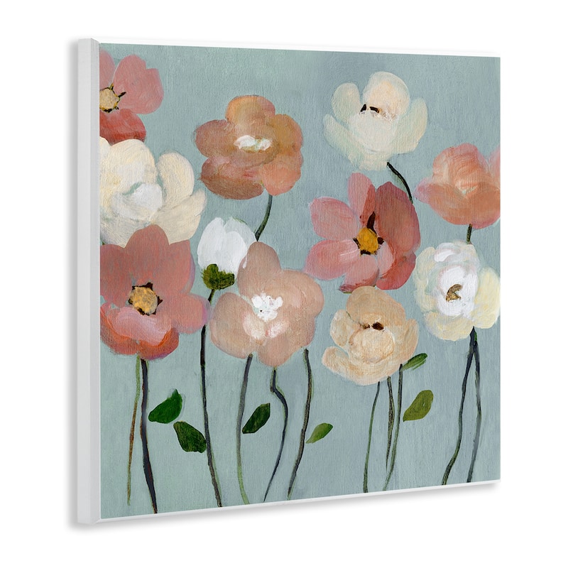 Stupell Soft Mixed Blossoms Wall Plaque Art Design By Charity Henderson