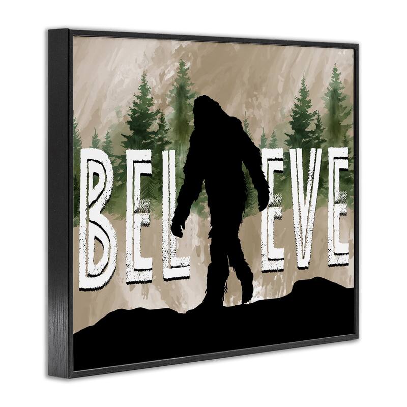 Stupell Believe Rustic Mythical Creature Framed Giclee Art Design By Nicole DeCamp