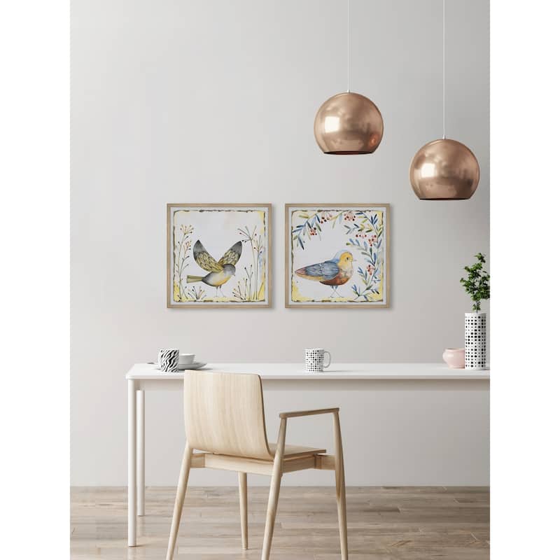 Birds of Spring Diptych