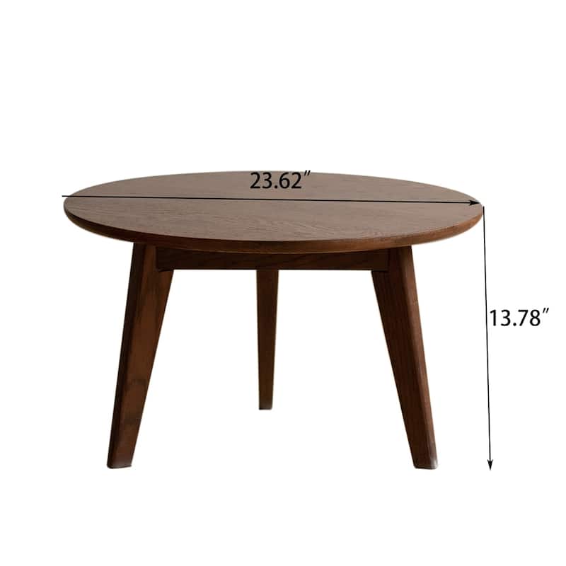 Center Table Low Table Solid Oak Wood Top Plate Desk Coffee Table