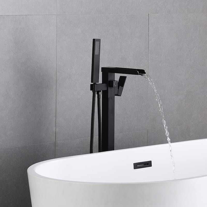 PROOX Waterfall bath Tub Filler with Hand Shower Faucet