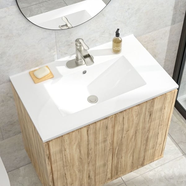 Kichae Vanity Top with Sink 30/31/36 Inch Ceramic Bathroom Vanity Top - On Sale - Bed Bath ...