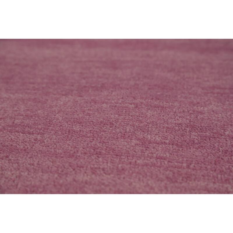 Hand Knotted Oriental 100% Wool Carpet Modern Solid Purples Gabbeh Area Rug - 11' 5'' X 8' 0''