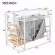 preview thumbnail 17 of 36, Metal Loft Bed with Wardrobe and Storage Shelves