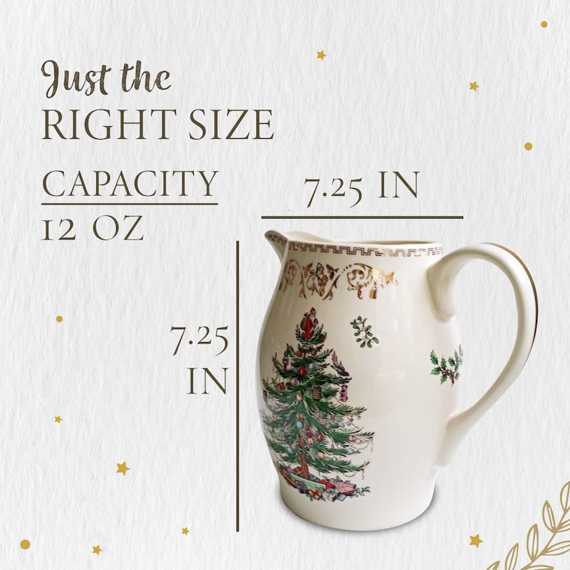 Spode Christmas Tree Gold Pitcher - 1.7 Liter