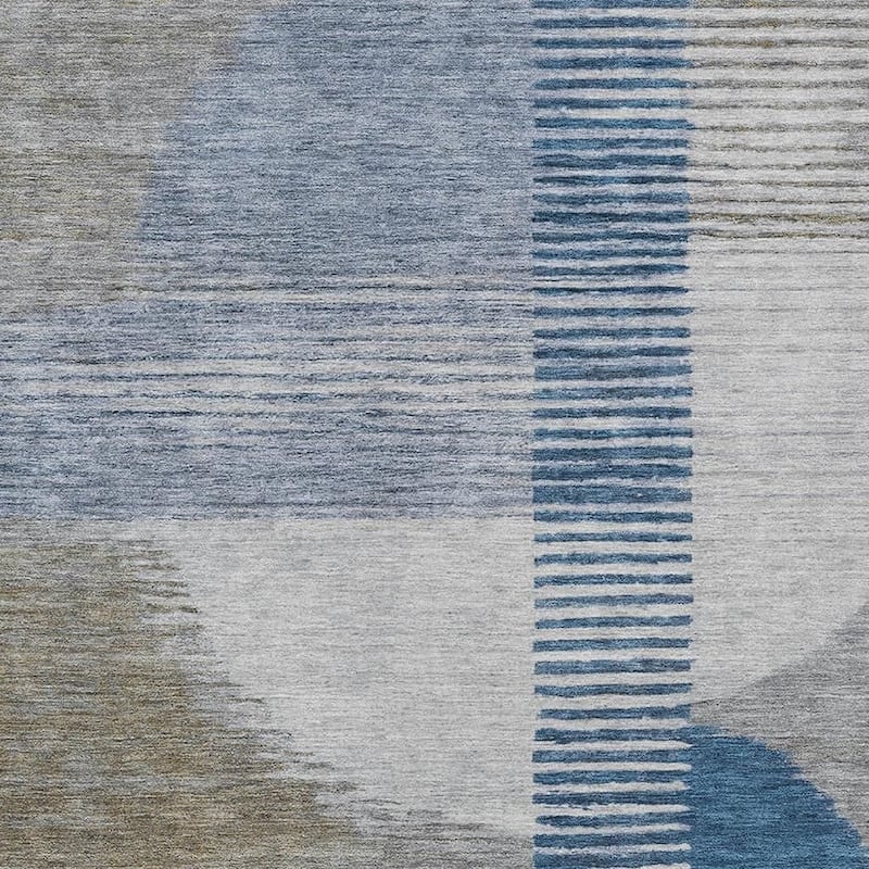 HomeRoots Geometric Transitional Rectangle Outdoor Rug