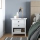 preview thumbnail 30 of 104, WYNDENHALL Halifax SOLID WOOD 24 inch Wide Bedside Nightstand Table White