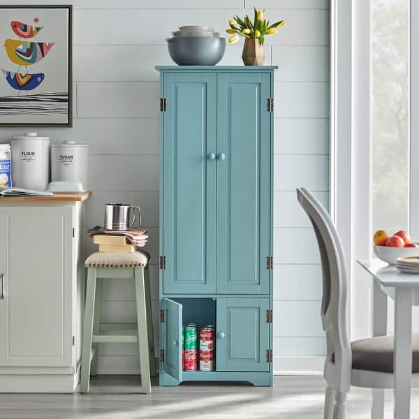slide 2 of 9, Simple Living Aston Modern Farmhouse Extra-Tall Cabinet