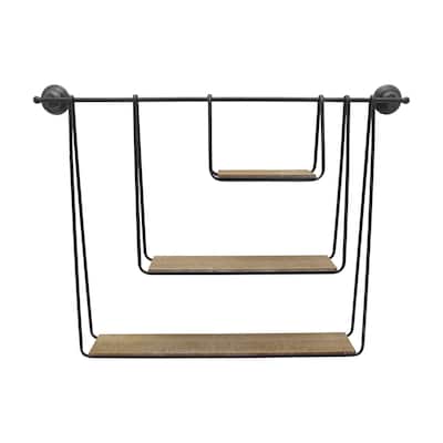 Sagebrook Home Metal 3-tier Hanging Wall Shelf