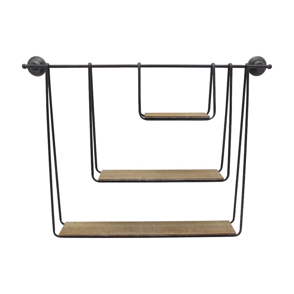 Sagebrook Home Metal 3-tier Hanging Wall Shelf