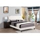 preview thumbnail 4 of 50, Carson Carrington Valsnas Adjustable Tufted Faux Leather Panel Bed White - Full