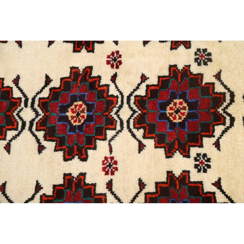 Traditional Geometric Balouch Persian Area Rug Wool Hand-knotted - 3'5" x 6'1"