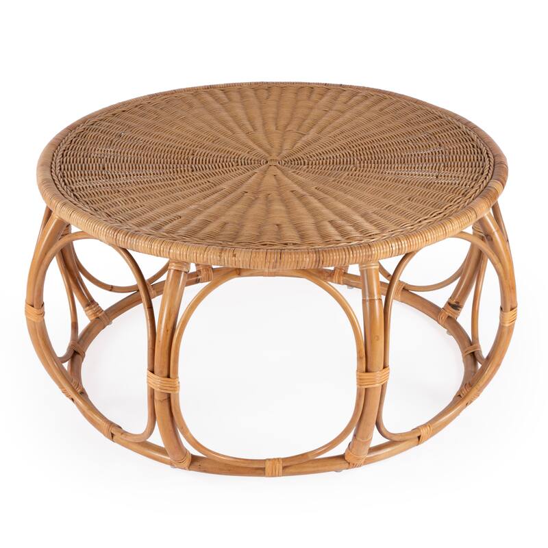 Savannah Woven Rattan Round Coffee Table