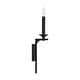 preview thumbnail 2 of 4, Clint 1-light Black Iron Wall Sconce