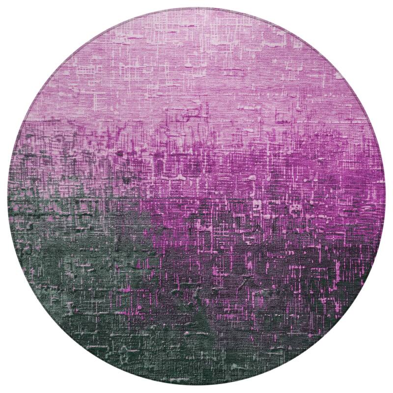 Machine Washable Indoor/ Outdoor Ombre Texture Chantille Rug