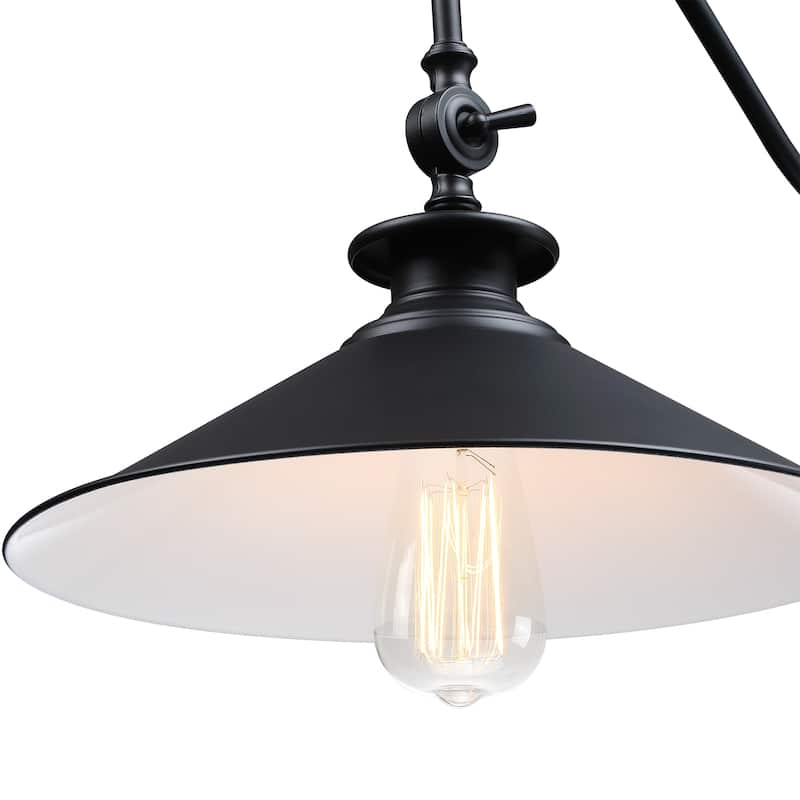 1 Light Matte Black Finish Outdoor Barn Light