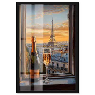 Classy Drink in Paris Shadowbox by Art Remedy
