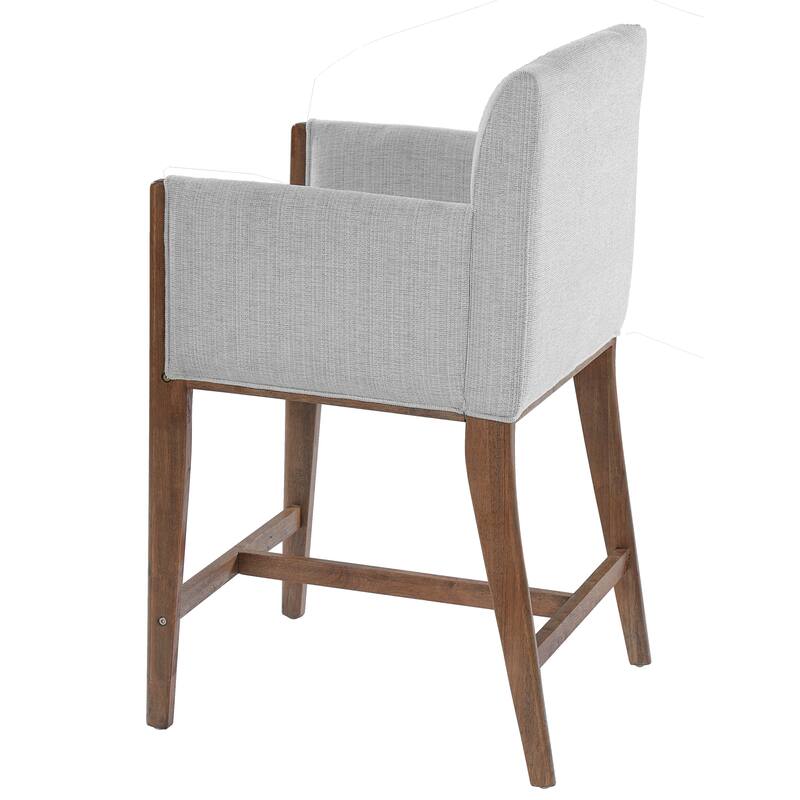 Christopher Knight Home - Modern Upholstered Counter Stools with Arms - Set of 2