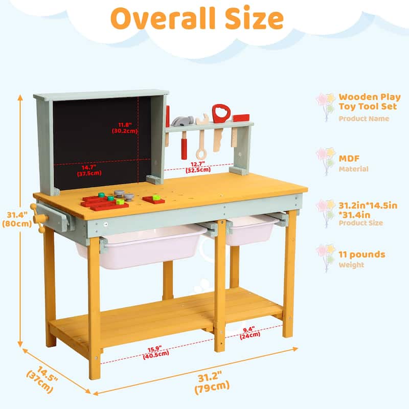 Pretend Play Toys Workbench for Kids
