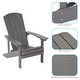 preview thumbnail 14 of 102, BONOSUKI Patio Adirondack Chair w/Cupholder,Weather Resistant-Set of 4
