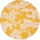 preview thumbnail 42 of 43, SAFAVIEH Handmade Soho Gabina N.Z. Wool Rug 6' Round - Gold/Ivory - Round