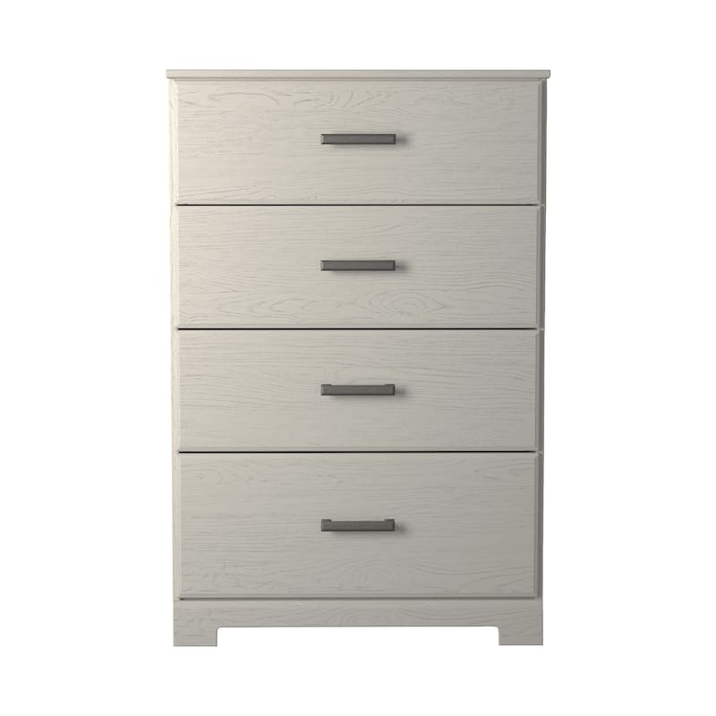 Stelsie White Four Drawer Chest - White - 4-drawer