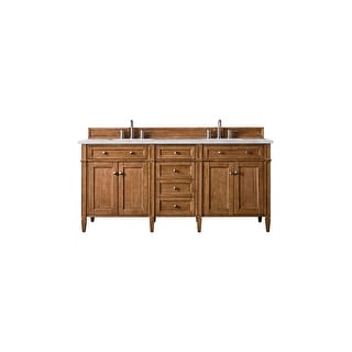 James Martin Vanities Brittany 72" Double Vanity, Saddle Brown