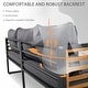 preview thumbnail 17 of 32, 4 Pieces Outdoor Furniture Sofa for 5 Person Conversation Set