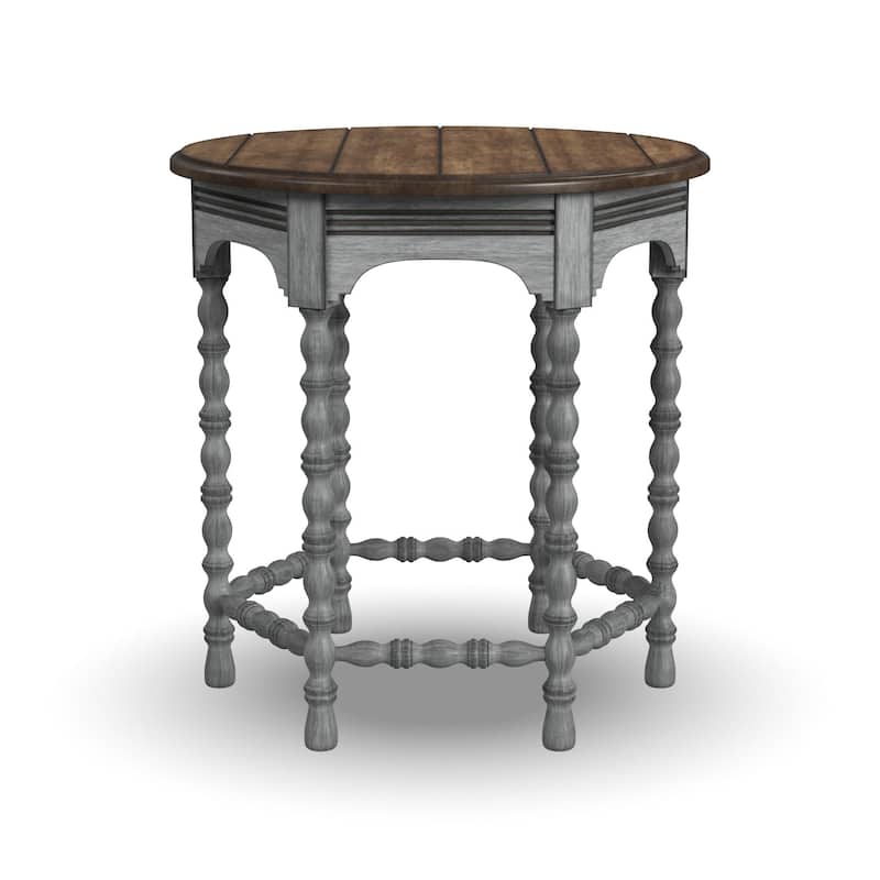 Plymouth Brown Wood Lamp Table by Flexsteel